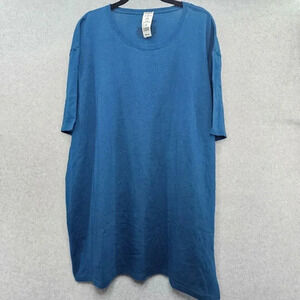 Hanes Originals Men's Short Sleeve Tee Shirt Aqua Blue in Color‎ Size 2XL